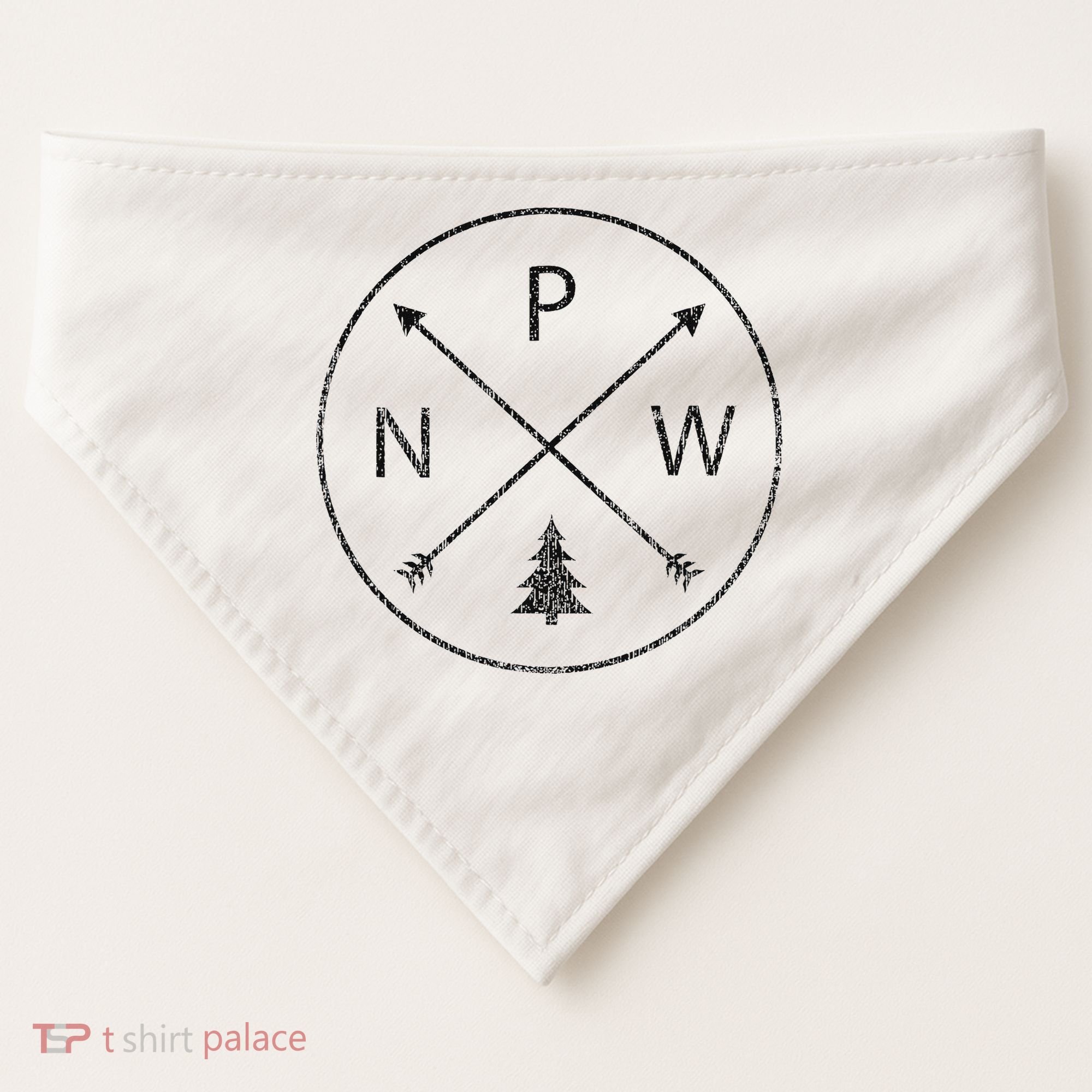 Pacific Northwest Arrows Pine Tree Pnw USA-Made Doggie Bandana