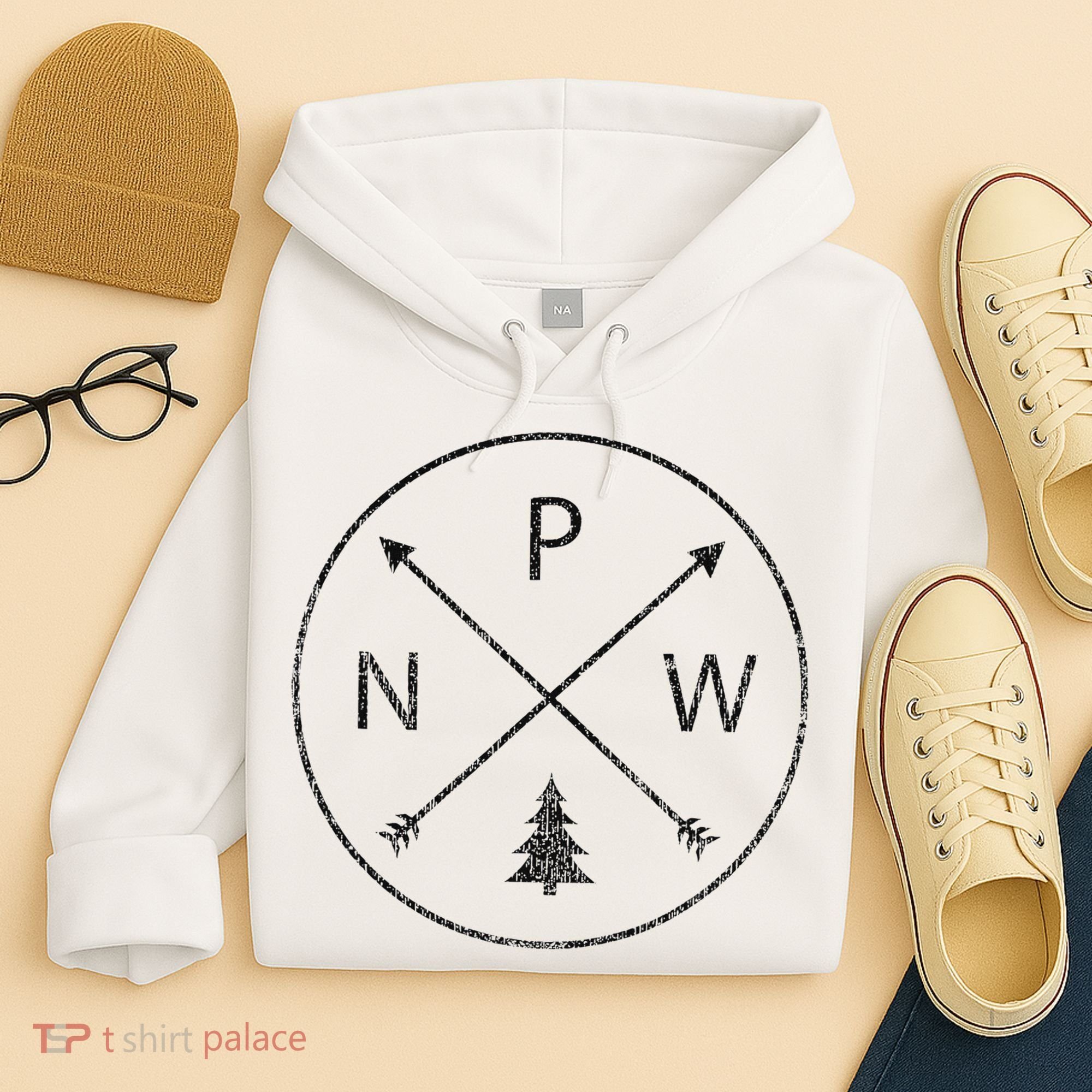 Pacific Northwest Arrows Pine Tree Pnw Hoodie