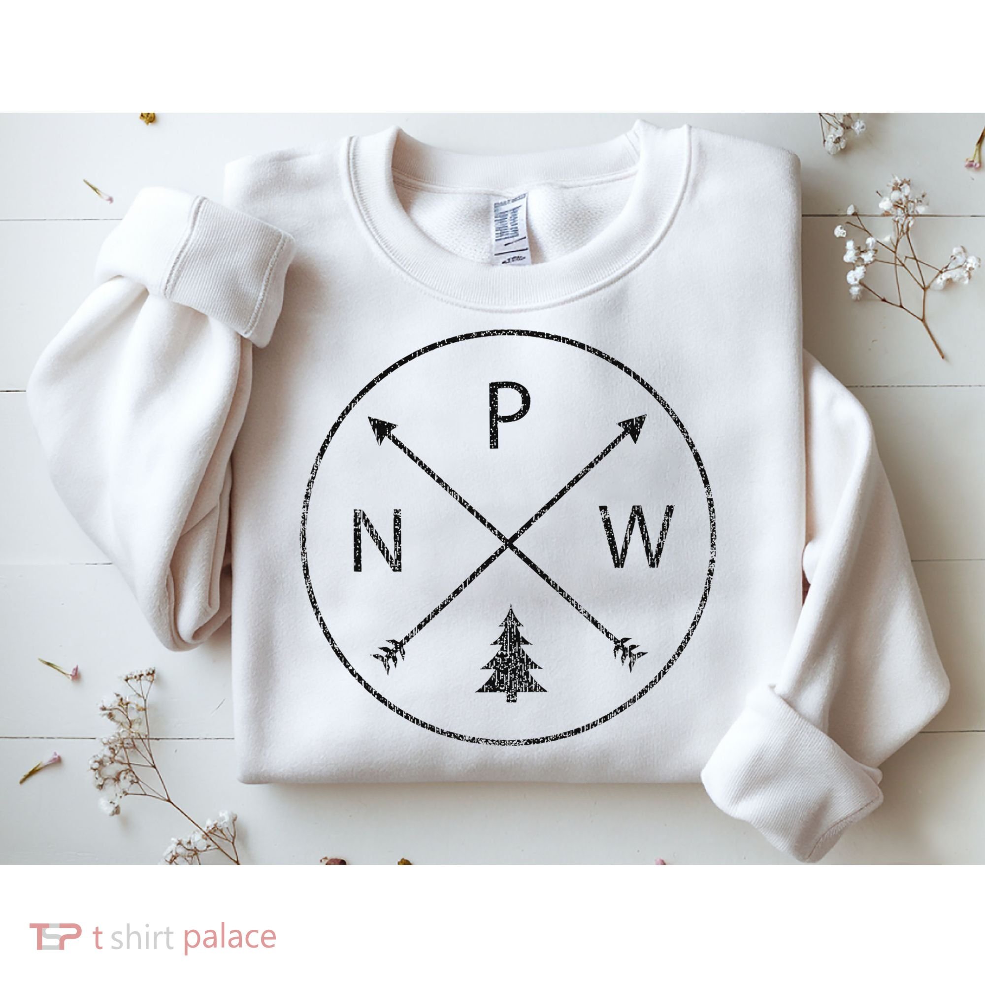 Pacific Northwest Arrows Pine Tree Pnw Sweatshirt