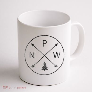 Pacific Northwest Arrows Pine Tree Pnw Coffee Mug back