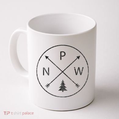 Pacific Northwest Arrows Pine Tree Pnw Coffee Mug