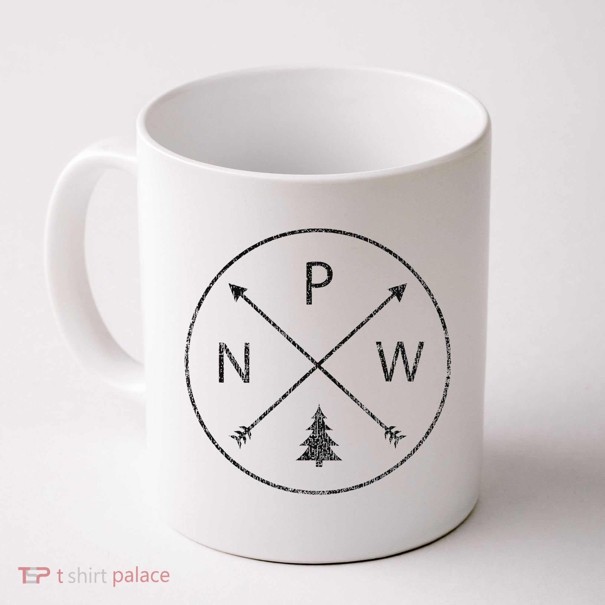 Pacific Northwest Arrows Pine Tree Pnw Coffee Mug