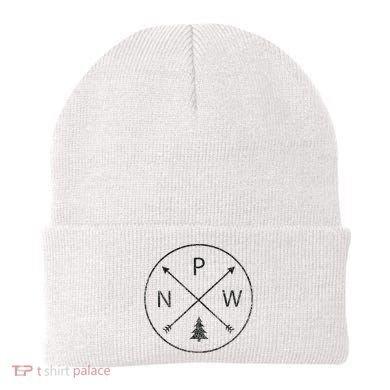Pacific Northwest Arrows Pine Tree Pnw Beanie