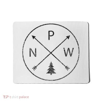 Pacific Northwest Arrows Pine Tree Pnw Mousepad