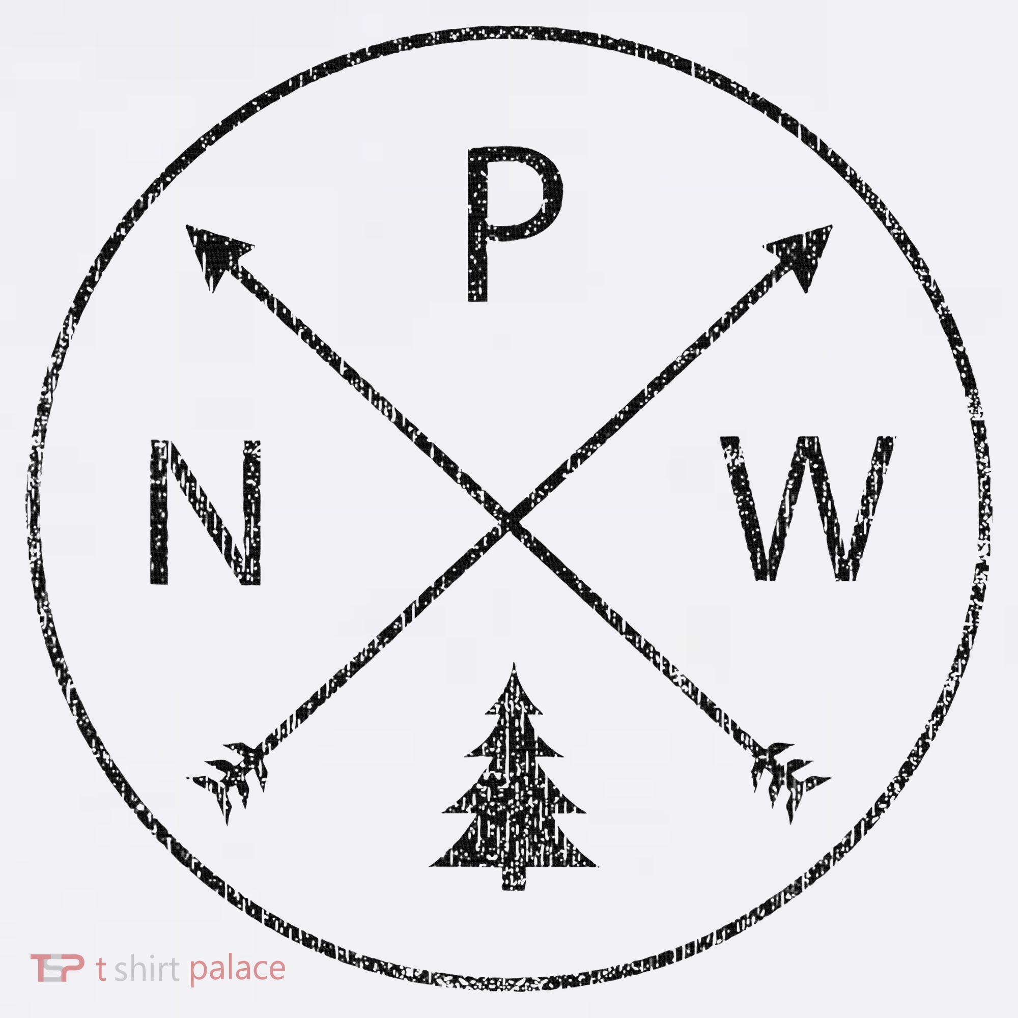 Pacific Northwest Arrows Pine Tree Pnw Mousepad