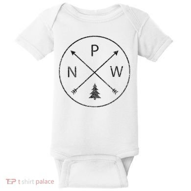 Pacific Northwest Arrows Pine Tree Pnw Baby Bodysuit