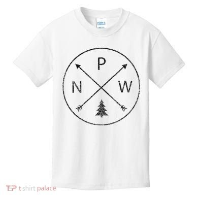 Pacific Northwest Arrows Pine Tree Pnw Kids T-Shirt