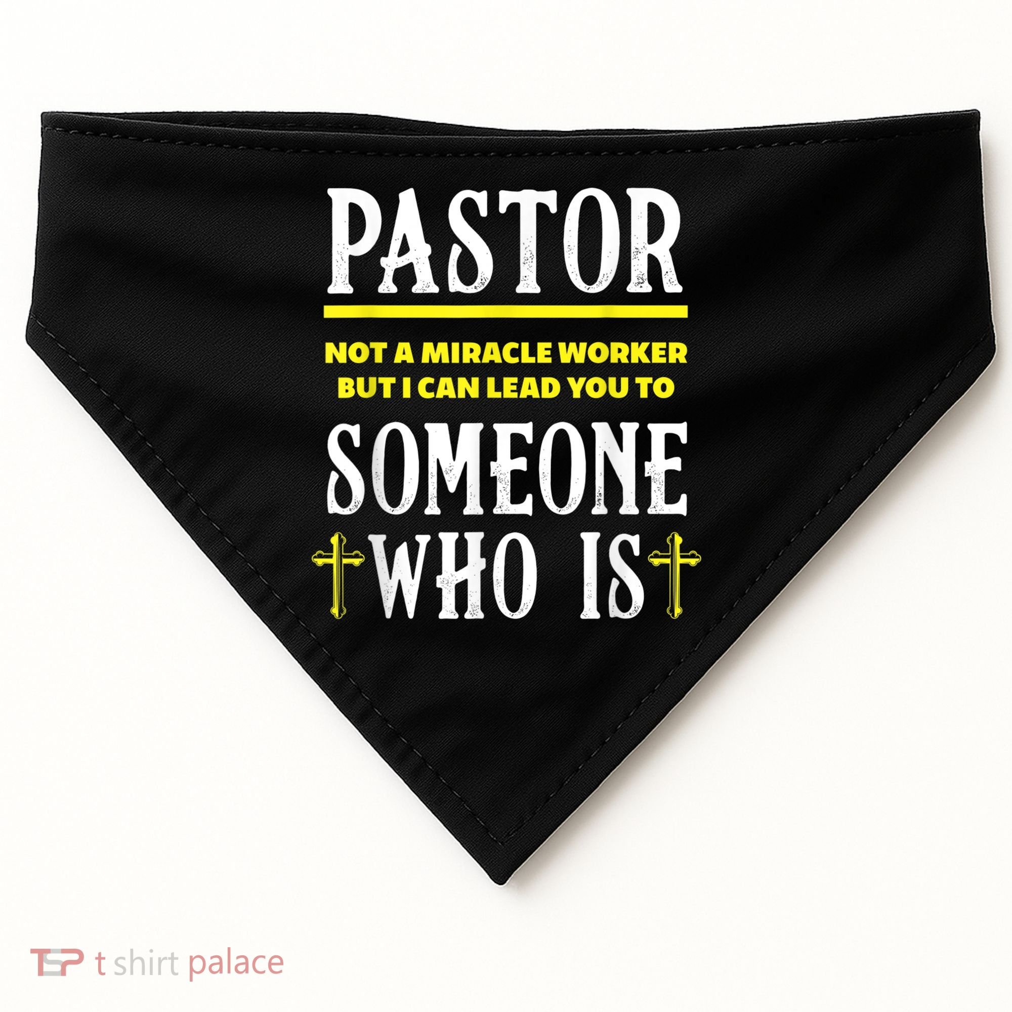 Pastor Not A Miracle Worker Minister Clergy Pastor USA-Made Doggie Bandana