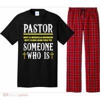 Pastor Not A Miracle Worker Minister Clergy Pastor Pajama Set thumb 0