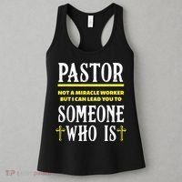 Pastor Not A Miracle Worker Minister Clergy Pastor Women's Tank Top thumb 3