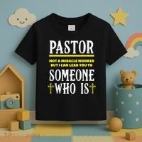 Pastor Not A Miracle Worker Minister Clergy Pastor Toddler T-Shirt thumb 3