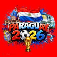 PARAGUAY North America Soccer Tournament 2026 Santa Hat thumb 1