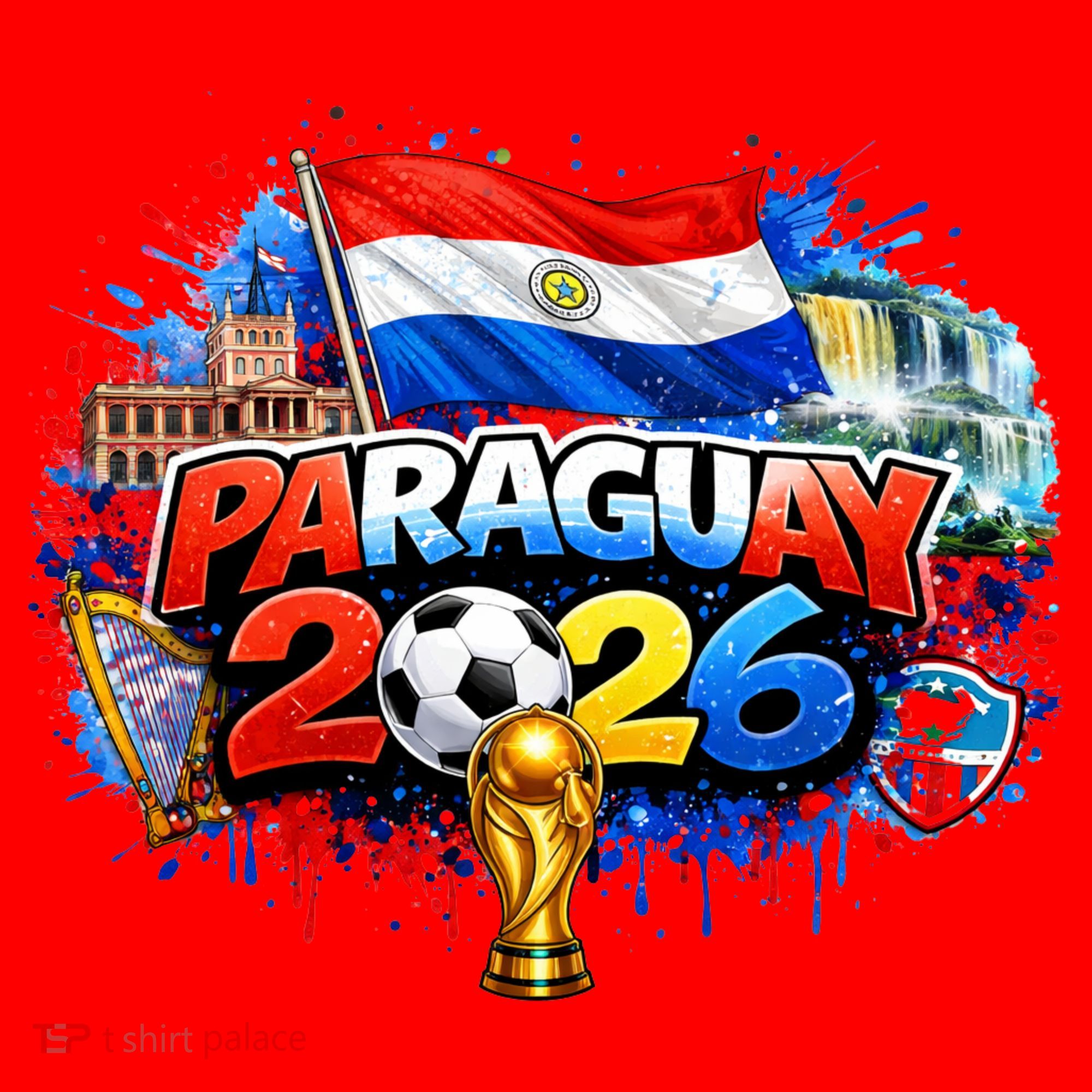 PARAGUAY North America Soccer Tournament 2026 Santa Hat
