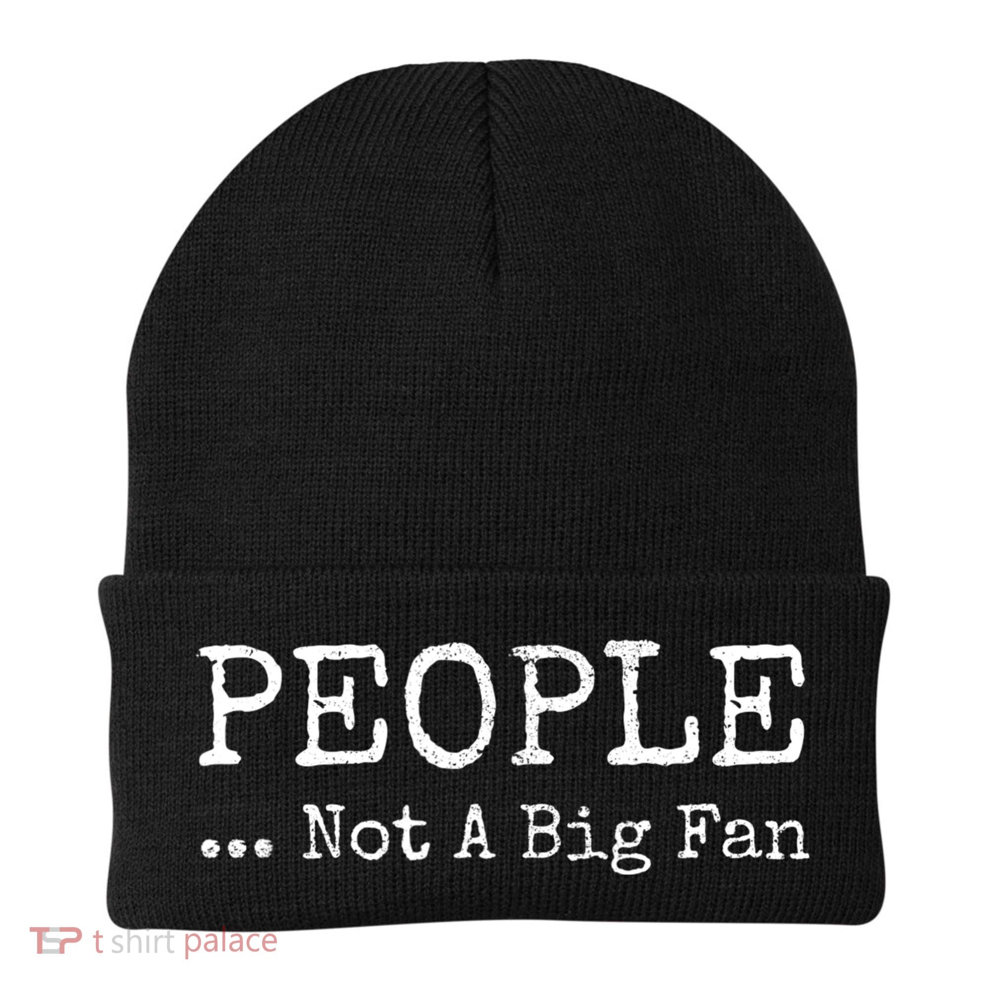 People Not A Big Fan Sarcastic Funny Introvert Beanie