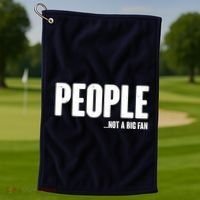 People Not A Big Fan Golf Towel thumb 1