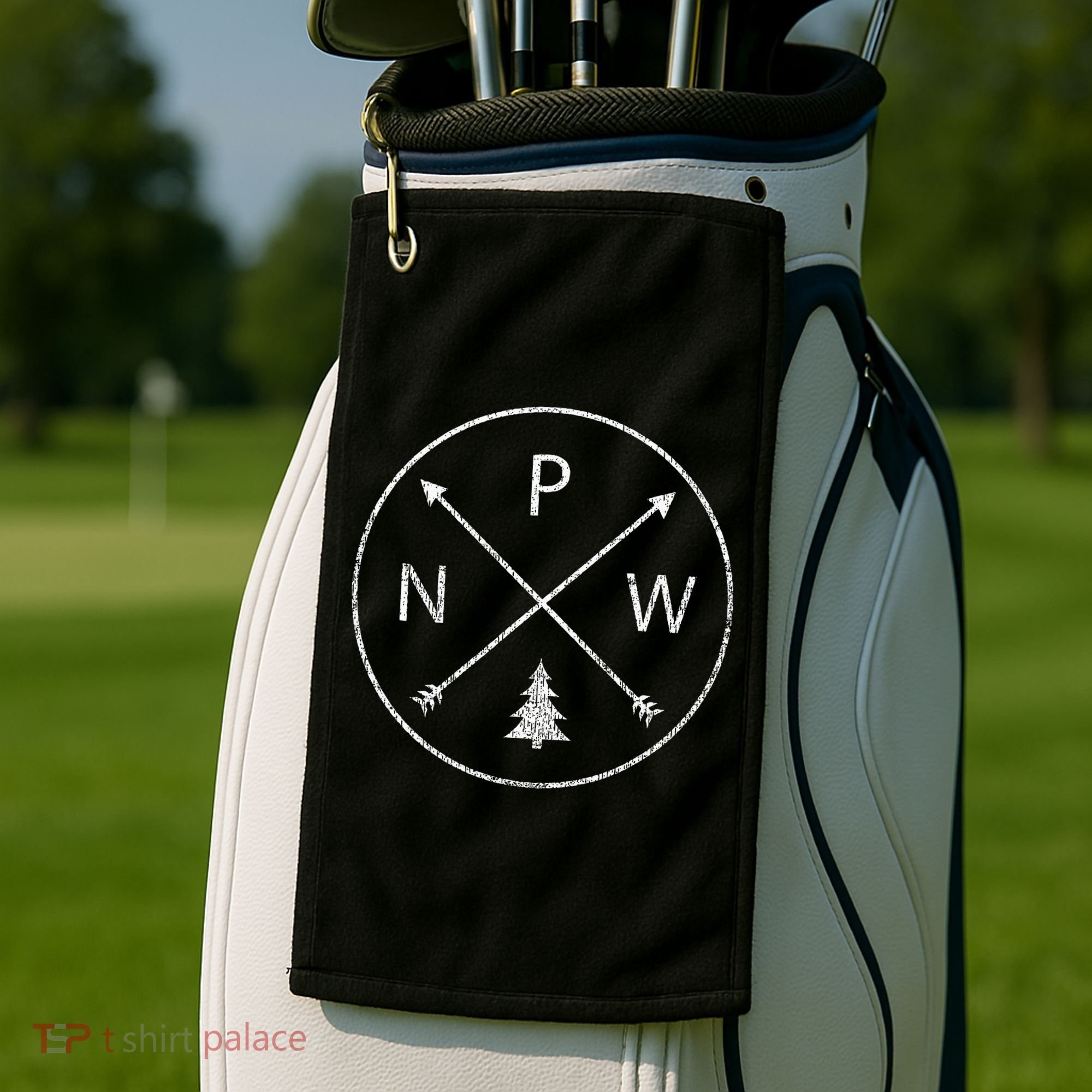 Pacific Northwest Arrows Pine Tree Pnw Golf Towel