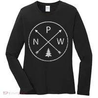 Pacific Northwest Arrows Pine Tree Pnw Women's Long Sleeve Shirt thumb 0