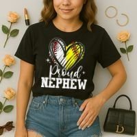 Proud Nephew Baseball Softball Heart Comfort Colors Boxy T-Shirt thumb 2
