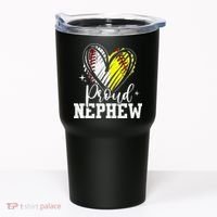 Proud Nephew Baseball Softball Heart Tumbler thumb 0