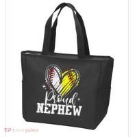 Proud Nephew Baseball Softball Heart Tote Bag thumb 3