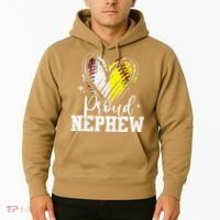 Proud Nephew Baseball Softball Heart Hoodie thumb 2