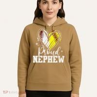 Proud Nephew Baseball Softball Heart Hoodie thumb 5