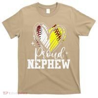 Proud Nephew Baseball Softball Heart T-Shirt thumb 0