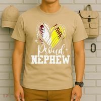 Proud Nephew Baseball Softball Heart T-Shirt thumb 6