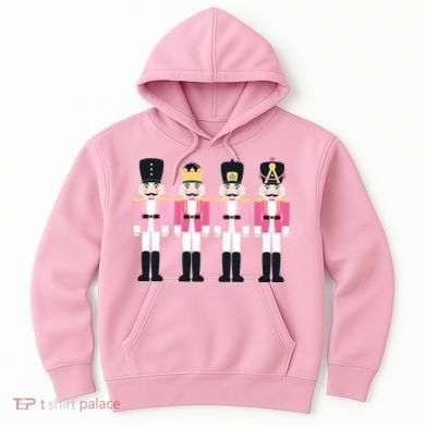 Pink Nutcracker Ballet Vintage Christmas Nutcracker Hoodie