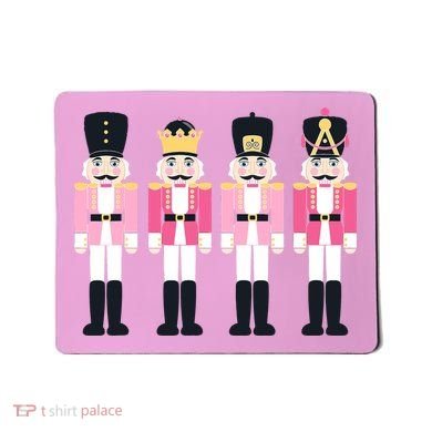 Pink Nutcracker Ballet Vintage Christmas Nutcracker Mousepad