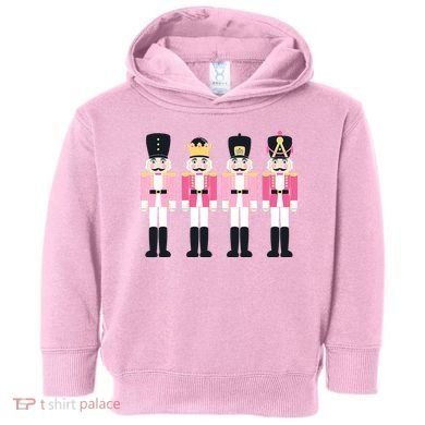 Pink Nutcracker Ballet Vintage Christmas Nutcracker Toddler Hoodie