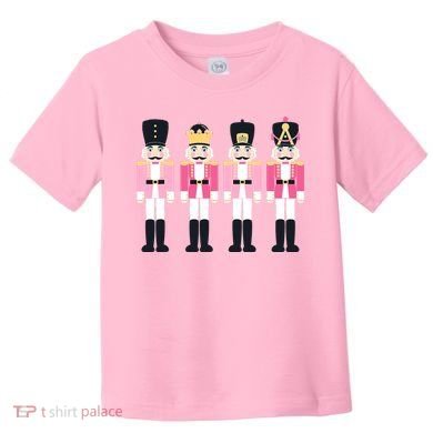 Pink Nutcracker Ballet Vintage Christmas Nutcracker Toddler T-Shirt