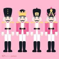 Pink Nutcracker Ballet Vintage Christmas Nutcracker Women's T-Shirt thumb 6
