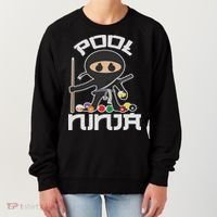 Pool Ninja Cute Pocket Billiards Lover Gift Women's Sweatshirt thumb 0