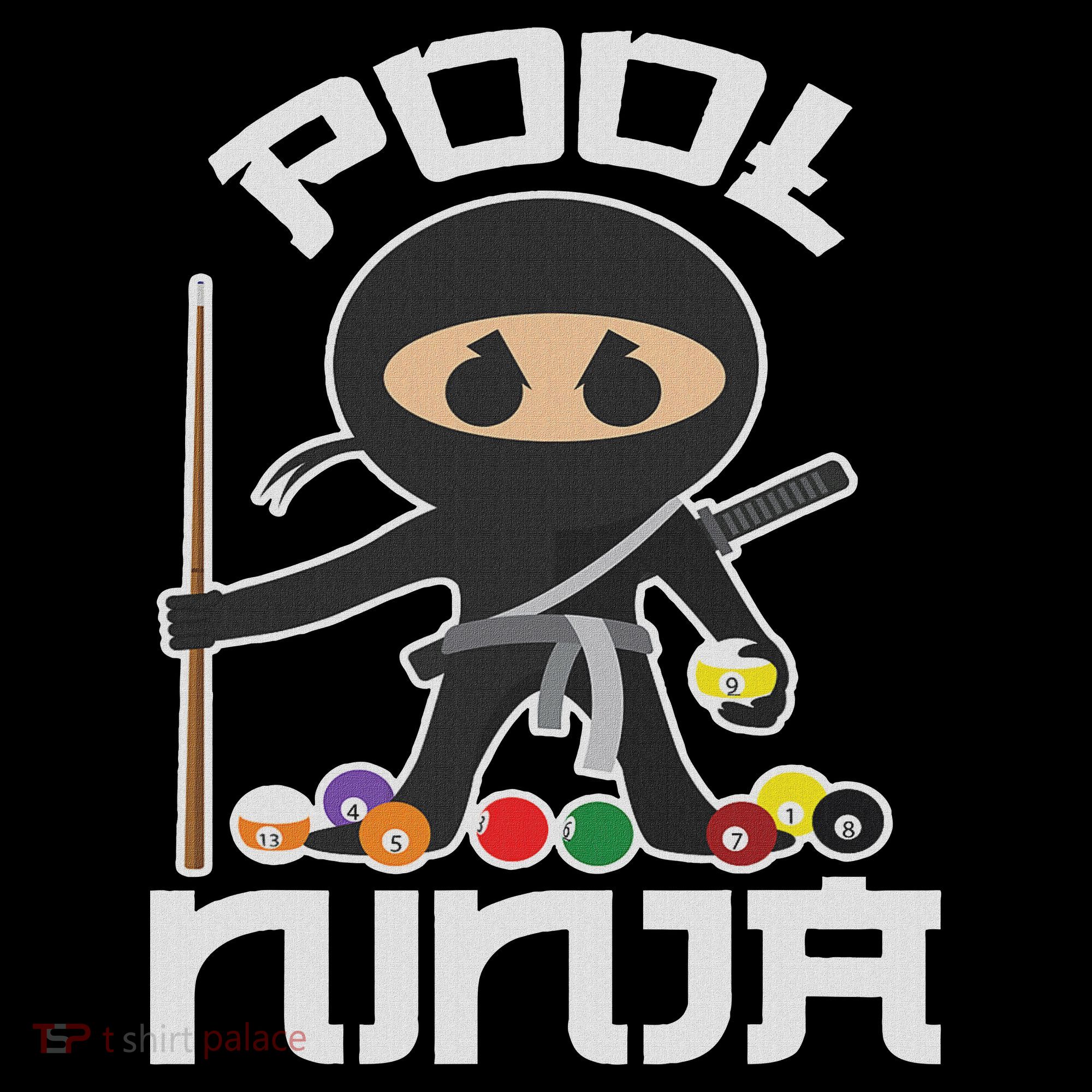 Pool Ninja Cute Pocket Billiards Lover Gift Hoodie