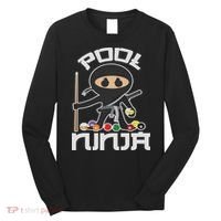 Pool Ninja Cute Pocket Billiards Lover Gift Long Sleeve Shirt thumb 0