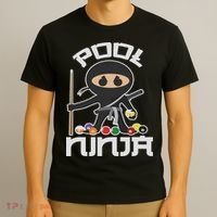 Pool Ninja Cute Pocket Billiards Lover Gift T-Shirt thumb 3