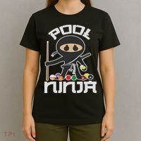 Pool Ninja Cute Pocket Billiards Lover Gift T-Shirt thumb 4