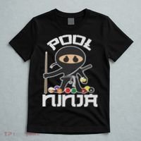 Pool Ninja Cute Pocket Billiards Lover Gift T-Shirt thumb 5