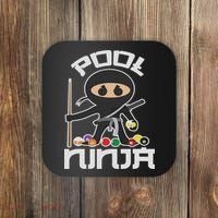 Pool Ninja Cute Pocket Billiards Lover Gift Coaster thumb 0
