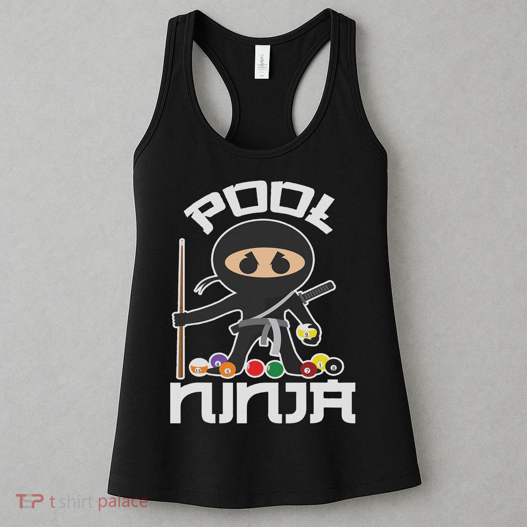 Pool Ninja Cute Pocket Billiards Lover Gift Women's Tank Top