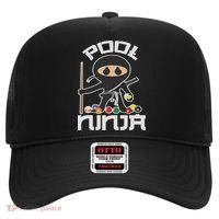 Pool Ninja Cute Pocket Billiards Lover Gift Hat thumb 0