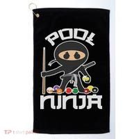 Pool Ninja Cute Pocket Billiards Lover Gift Golf Towel thumb 0