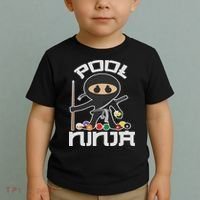 Pool Ninja Cute Pocket Billiards Lover Gift Toddler T-Shirt thumb 2