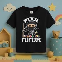Pool Ninja Cute Pocket Billiards Lover Gift Toddler T-Shirt thumb 3