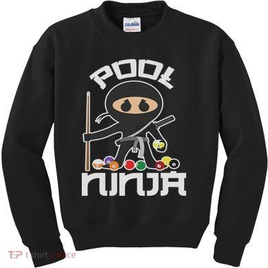 Pool Ninja Cute Pocket Billiards Lover Gift Kids Sweatshirt