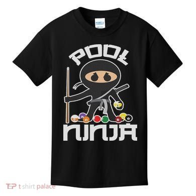 Pool Ninja Cute Pocket Billiards Lover Gift Kids T-Shirt