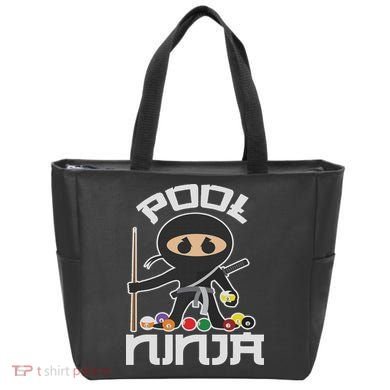 Pool Ninja Cute Pocket Billiards Lover Gift Tote Bag