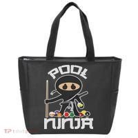 Pool Ninja Cute Pocket Billiards Lover Gift Tote Bag thumb 0