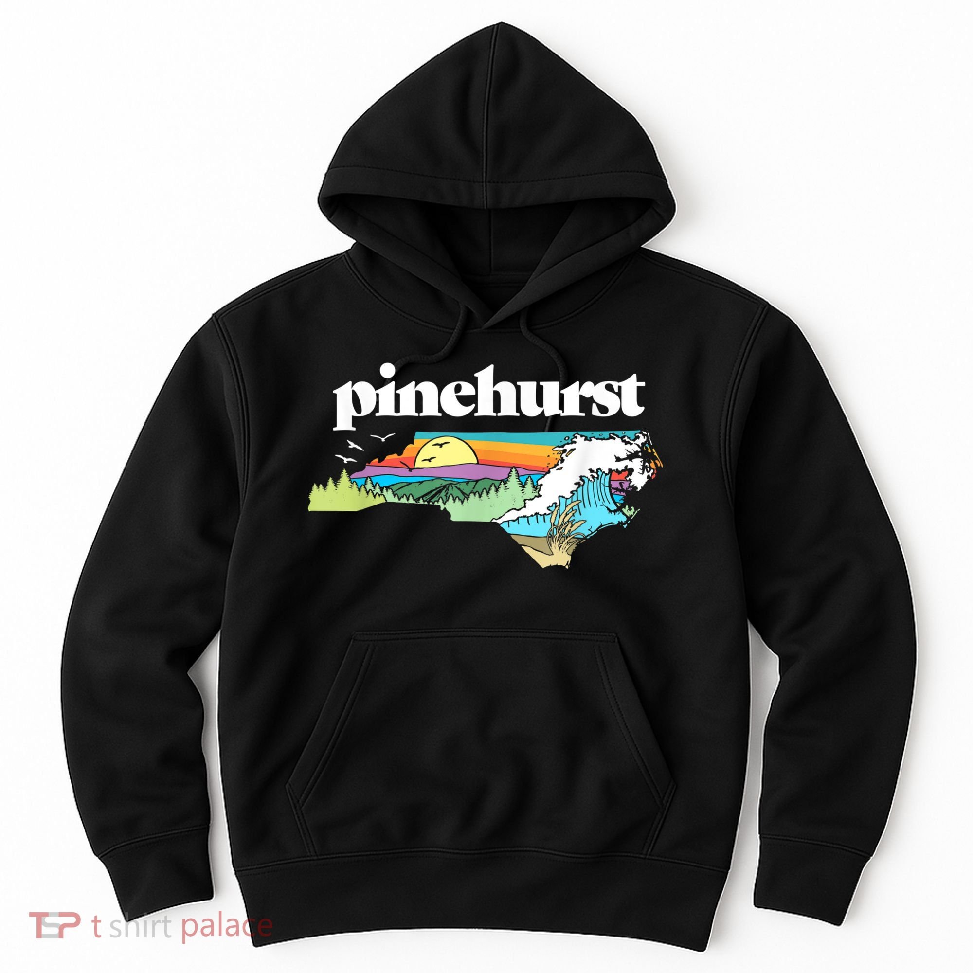Pinehurst North Carolina Outdoors Retro Nature Hoodie